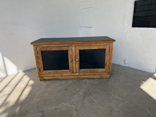 Petit meuble de rangement en pin à 2 portes, vue 23