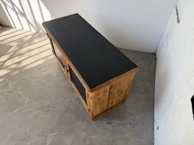 Petit meuble de rangement en pin à 2 portes, vue 29