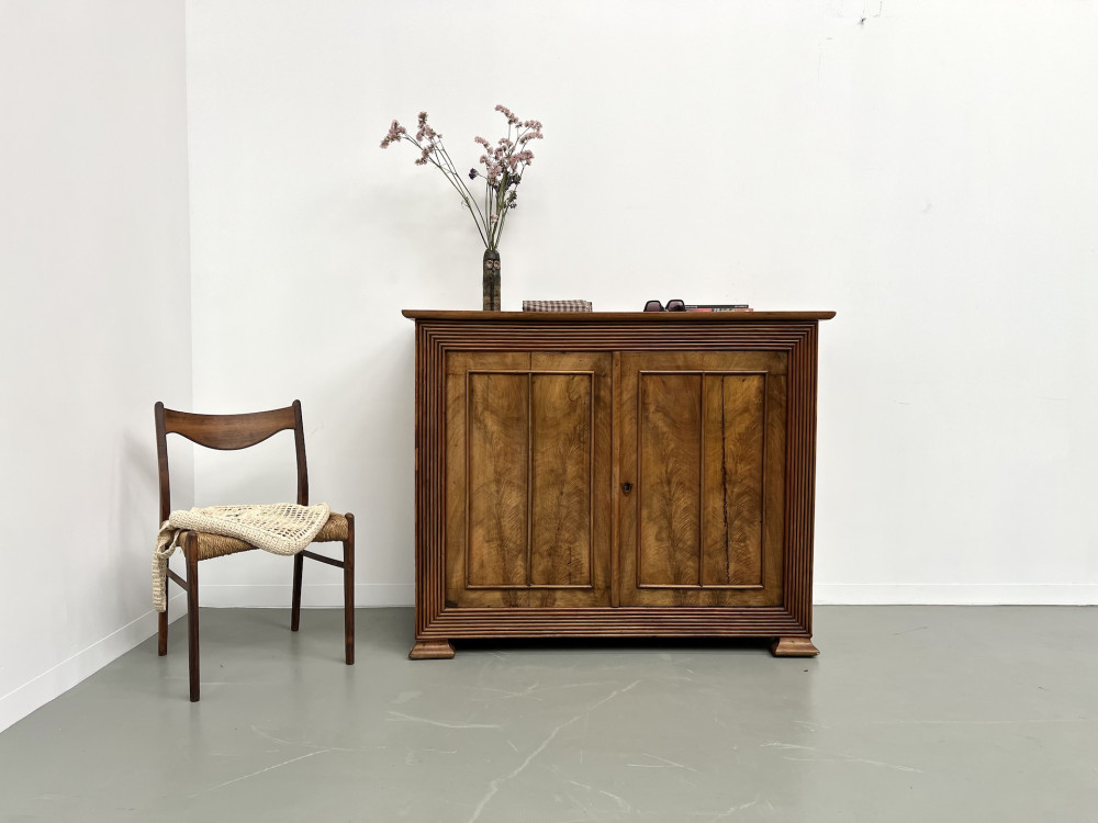Grand buffet art déco en noyer, 1930, vue 1