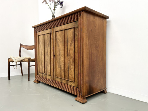 Grand buffet art déco en noyer, 1930, vue 8