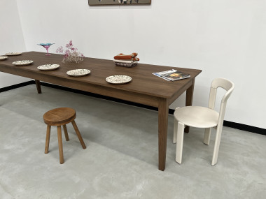 Grande table de ferme 300 X 90 cm "Dark Brown", vue 16