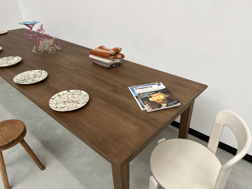 Grande table de ferme 300 X 90 cm "Dark Brown", vue 17