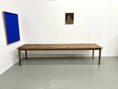 Très grande table de ferme en hêtre et pin, vue 2