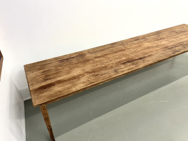 Très grande table de ferme en hêtre et pin, vue 5