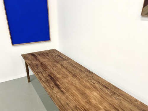 Très grande table de ferme en hêtre et pin, vue 7