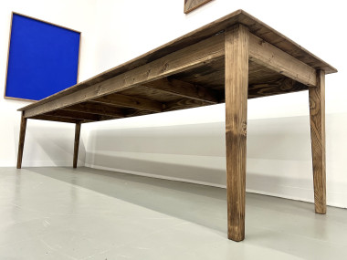 Très grande table de ferme en hêtre et pin, vue 9