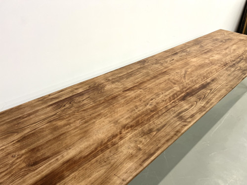 Très grande table de ferme en hêtre et pin, vue 10