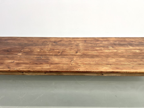 Très grande table de ferme en pin massif, années 50, vue 6