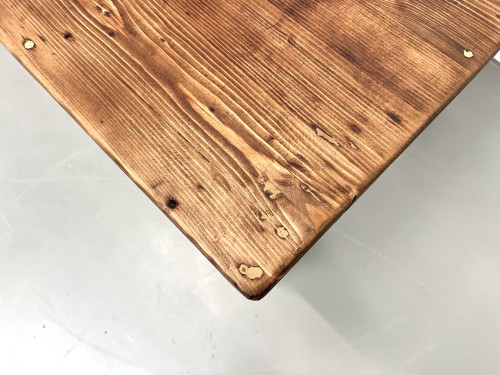 Très grande table de ferme en pin massif, années 50, vue 17