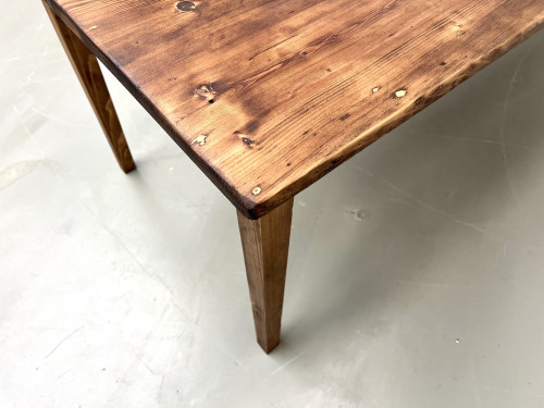 Très grande table de ferme en pin massif, années 50, vue 21