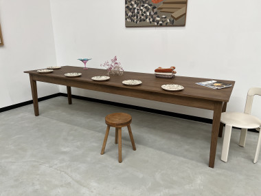 Grande table de ferme 300 X 90 cm "Dark Brown", vue 24