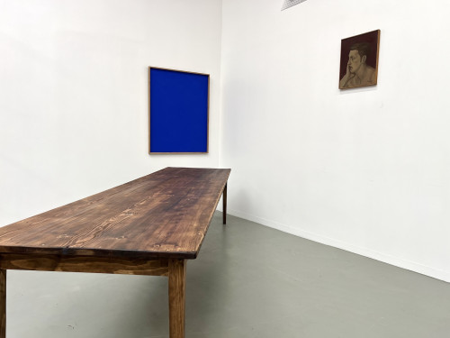 Très grande table de ferme en pin massif, années 50, vue 34
