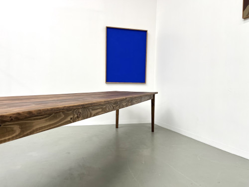 Très grande table de ferme en pin massif, années 50, vue 36