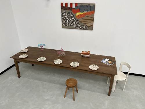 Grande table de ferme 300 X 90 cm "Dark Brown", vue 25