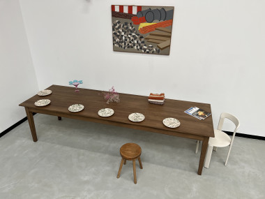 Grande table de ferme 300 X 90 cm "Dark Brown", vue 25