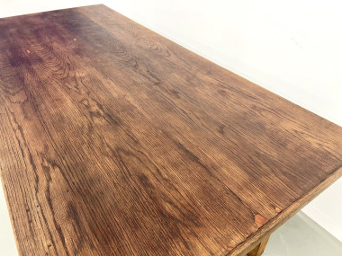 Table de ferme "campagne" en chêne, vue 8
