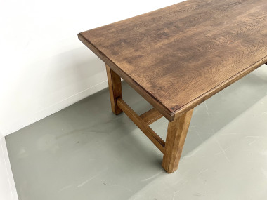 Table de ferme "campagne" en chêne, vue 11