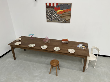 Grande table de ferme 300 X 90 cm "Dark Brown", vue 26