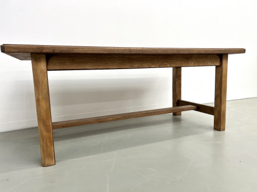 Table de ferme "campagne" en chêne, vue 14
