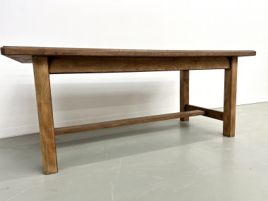 Table de ferme "campagne" en chêne, vue 14