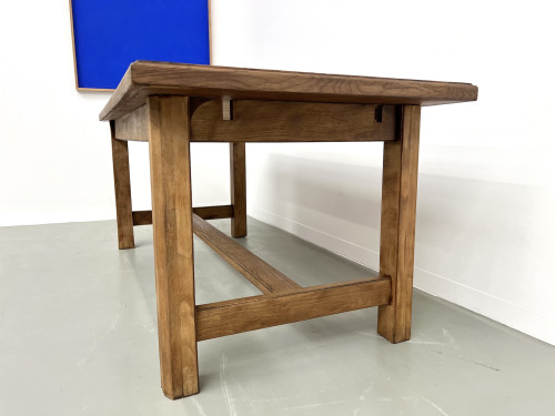 Table de ferme "campagne" en chêne, vue 19