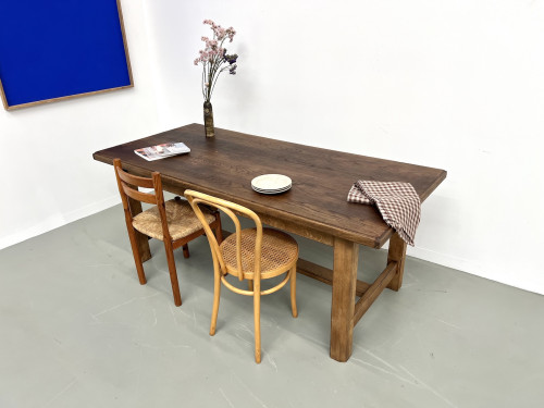 Table de ferme "campagne" en chêne, vue 21