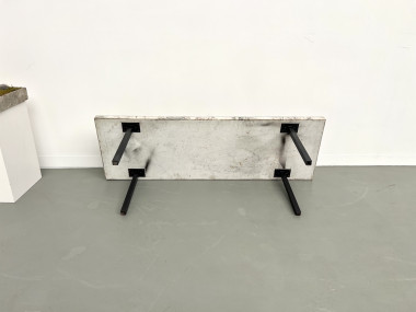 Table basse DLG Guy Resse en marqueterie de marbre, vue 16