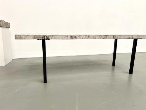Table basse DLG Guy Resse en marqueterie de marbre, vue 19