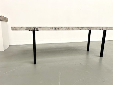 Table basse DLG Guy Resse en marqueterie de marbre, vue 19