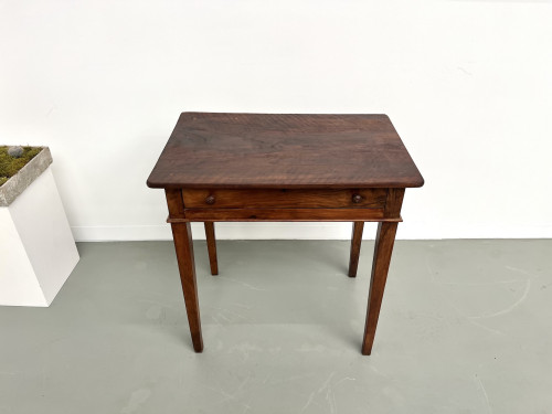Petit bureau en noyer 1900, vue 4
