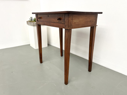 Petit bureau en noyer 1900, vue 8