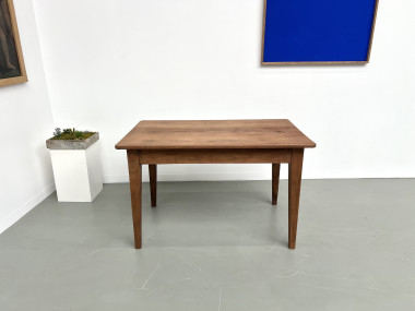 Bureau en noyer massif, 1950, vue 2
