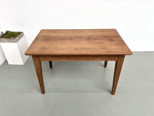 Bureau en noyer massif, 1950, vue 3