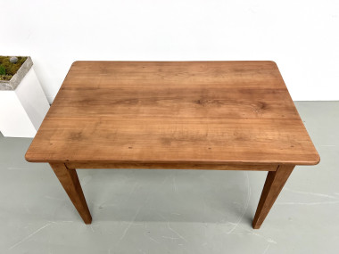 Bureau en noyer massif, 1950, vue 5