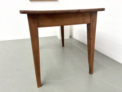 Bureau en noyer massif, 1950, vue 9