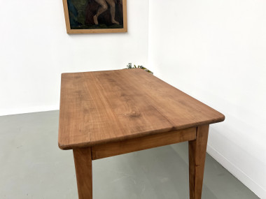 Bureau en noyer massif, 1950, vue 10
