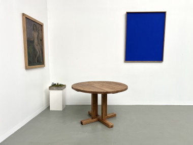Table en pin ronde "Les Arcs - 1970", vue 18