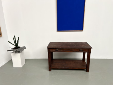 Petite table drapière en pin des années 50, vue 2