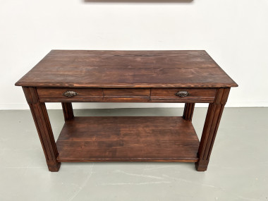 Petite table drapière en pin des années 50, vue 5