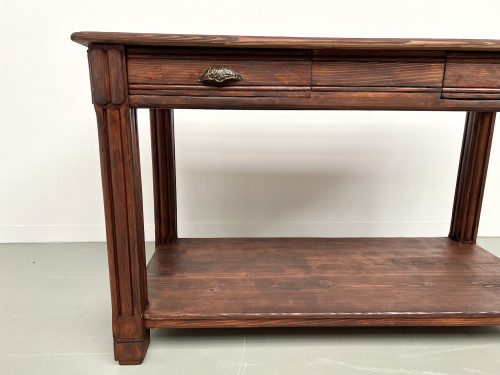 Petite table drapière en pin des années 50, vue 6