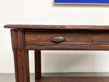 Petite table drapière en pin des années 50, vue 7