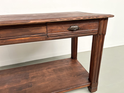 Petite table drapière en pin des années 50, vue 8