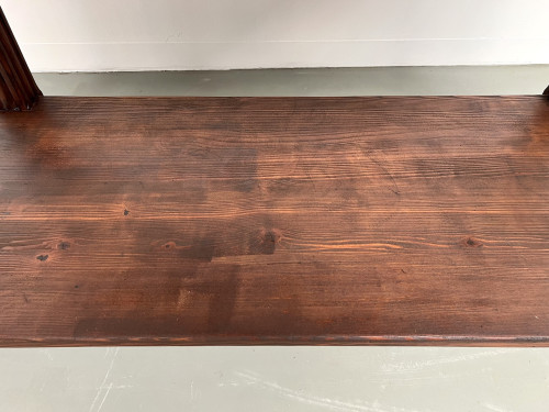 Petite table drapière en pin des années 50, vue 10