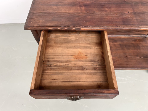 Petite table drapière en pin des années 50, vue 12