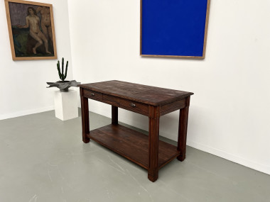 Petite table drapière en pin des années 50, vue 14