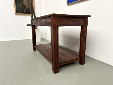 Petite table drapière en pin des années 50, vue 15