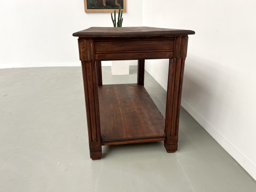 Petite table drapière en pin des années 50, vue 16