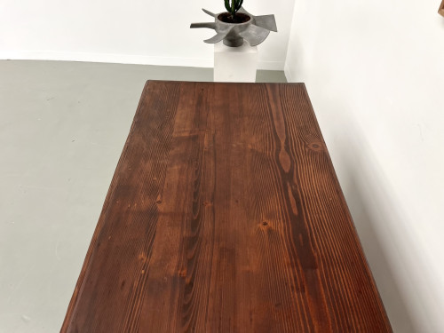 Petite table drapière en pin des années 50, vue 18