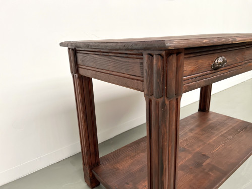 Petite table drapière en pin des années 50, vue 19