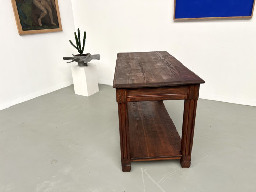 Petite table drapière en pin des années 50, vue 21